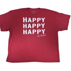 Duck Dynasty Duck Commander Happy Happy Happy Tee Shirt in Heathered Red XXXL